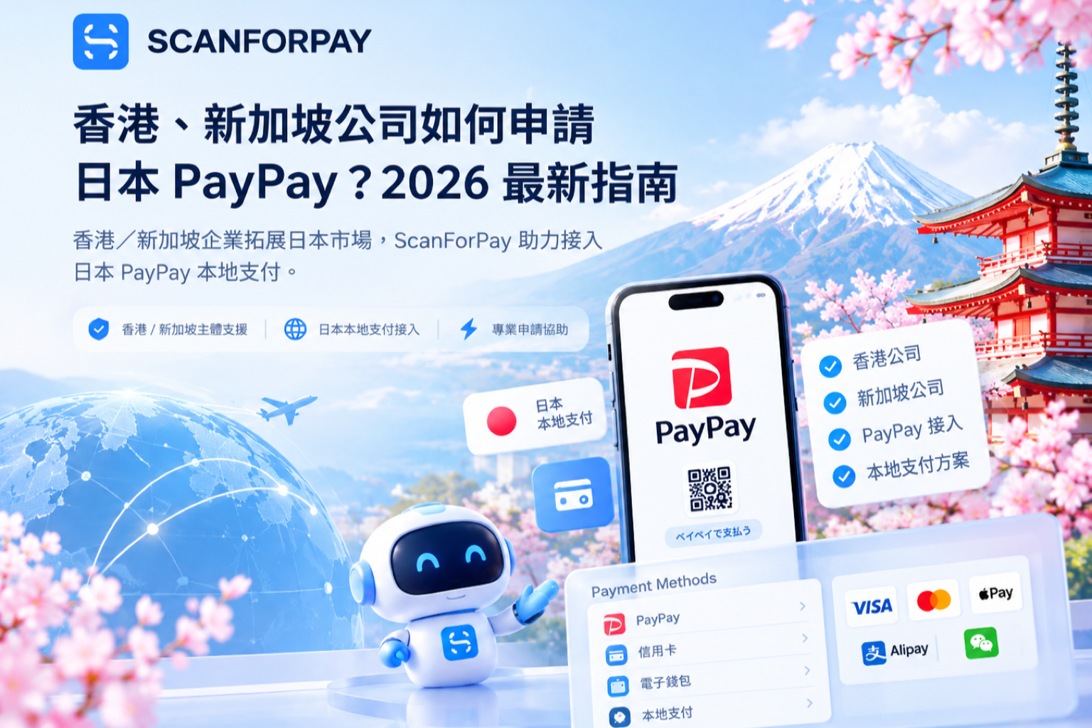 香港及新加坡公司接入日本 PayPay 在線支付的申請路徑